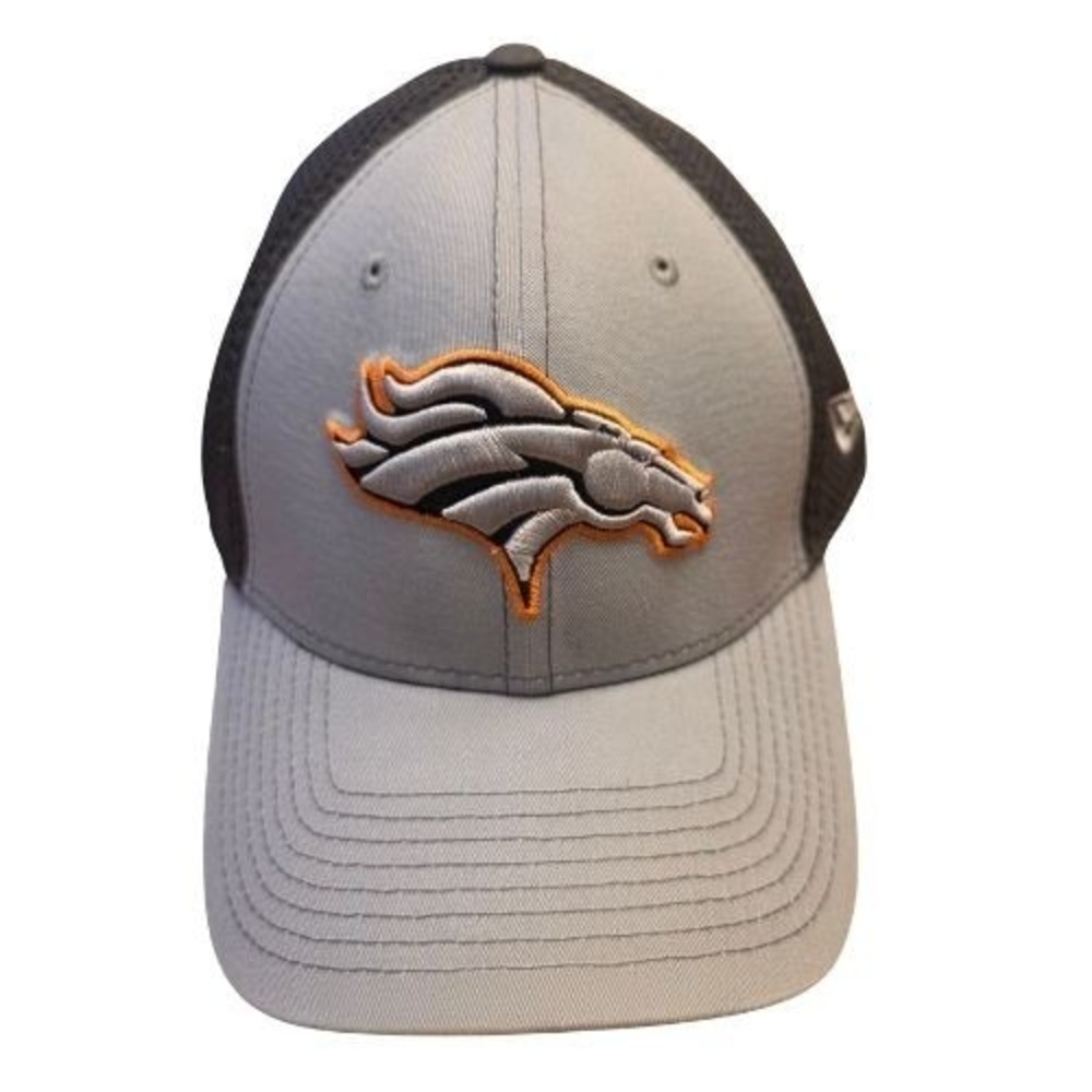 Men's New Era‎ Gray/Graphite Denver Broncos Grayed Out Neo 2 39THIRTY Flex Hat